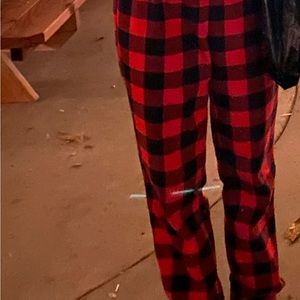 Red and black flannel pjs